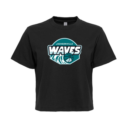 Jacksonville Waves Women's Heavyweight Boxy Logo Tee