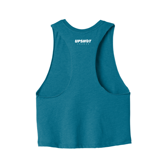 Jacksonville Waves Women's Teal Racerback Cropped Tank