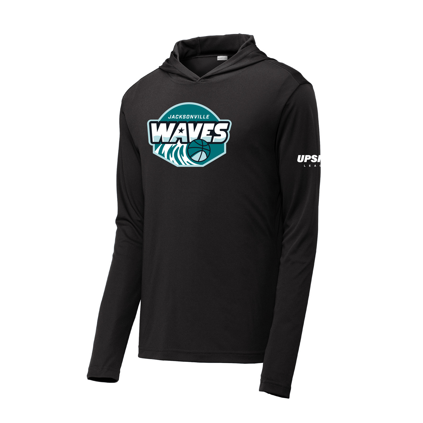 Jacksonville Waves Performance Logo L/S Hooded Shirt